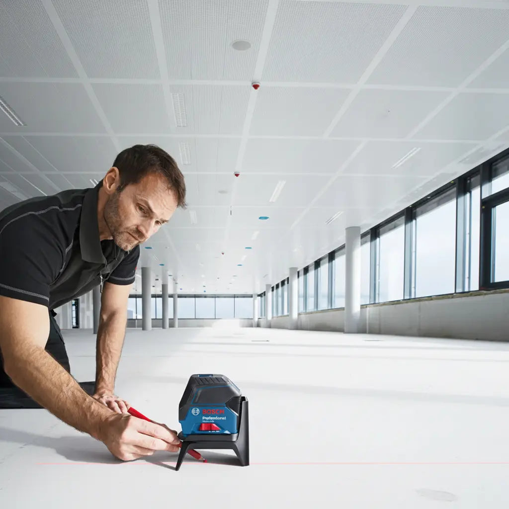 Bosch Nivel Laser GCL 2-15 G + Base + Soporte + Estuche
