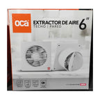 Oca Extractor De Aire Pared Techo 6"