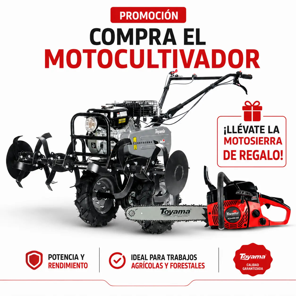 Pack Toyama TT90R-XP-U 7HP + Motosierra TCS45X Gratis