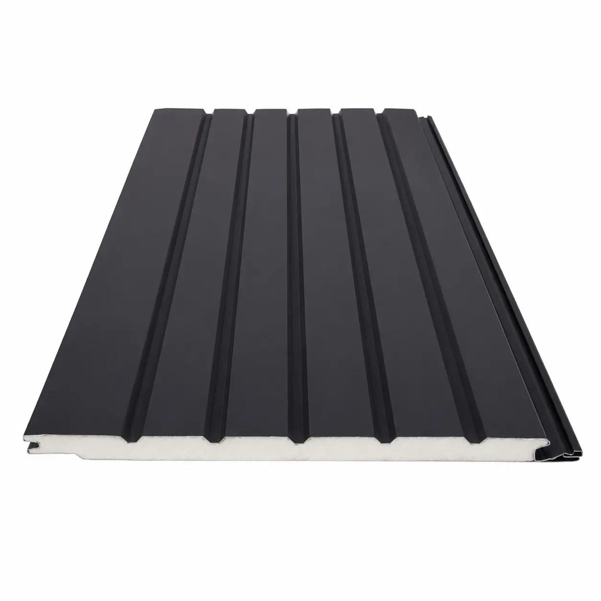 Panel de Siding Metálico Negro 38,3 cm x 3,90 m