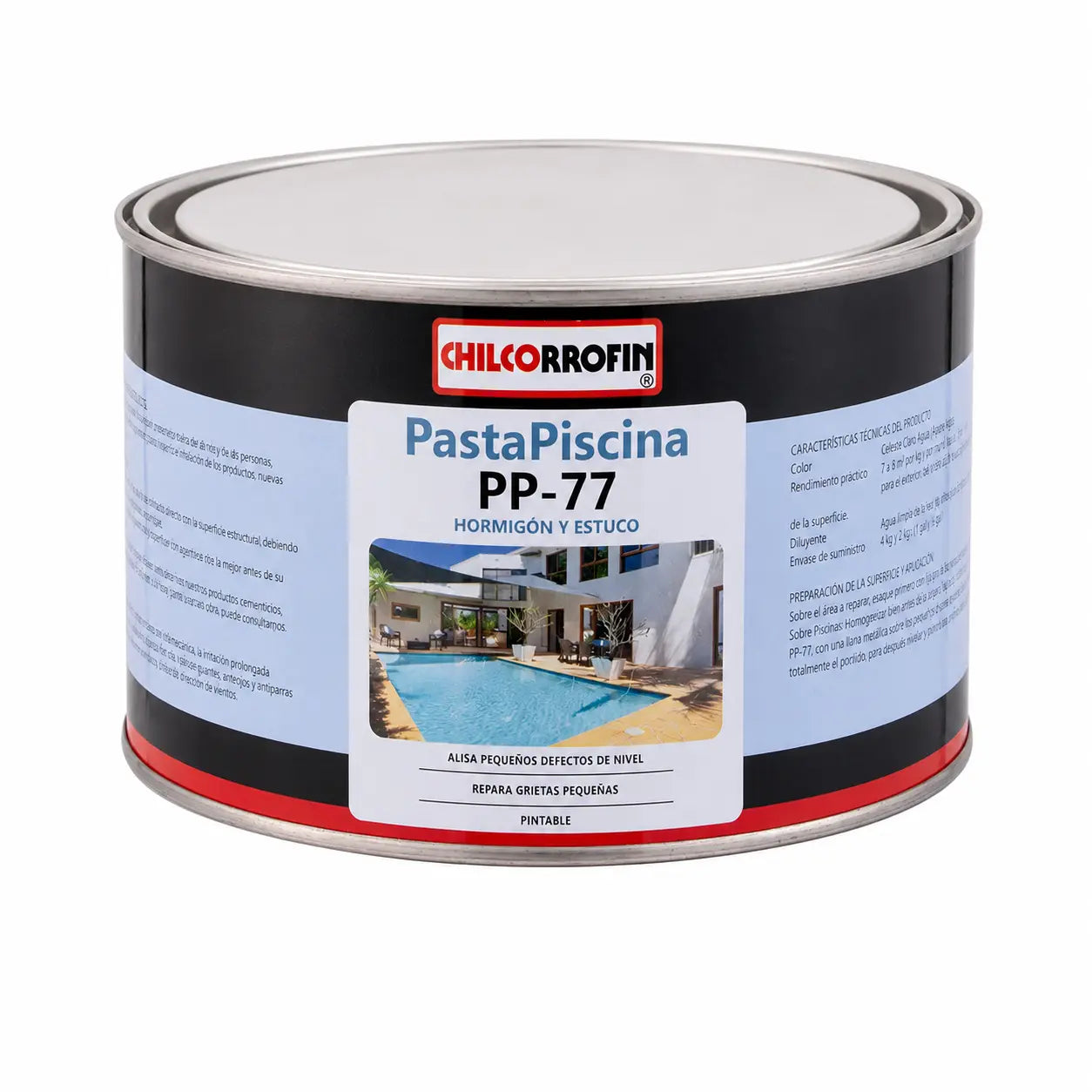 Pasta para Piscina Chilcorrofin PP-77 Celeste Agua 2 kg