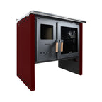 Cocina a Leña Bosca Hestia 90 Burdeo Horno 67 Litros + Kit de Instalación Gratis