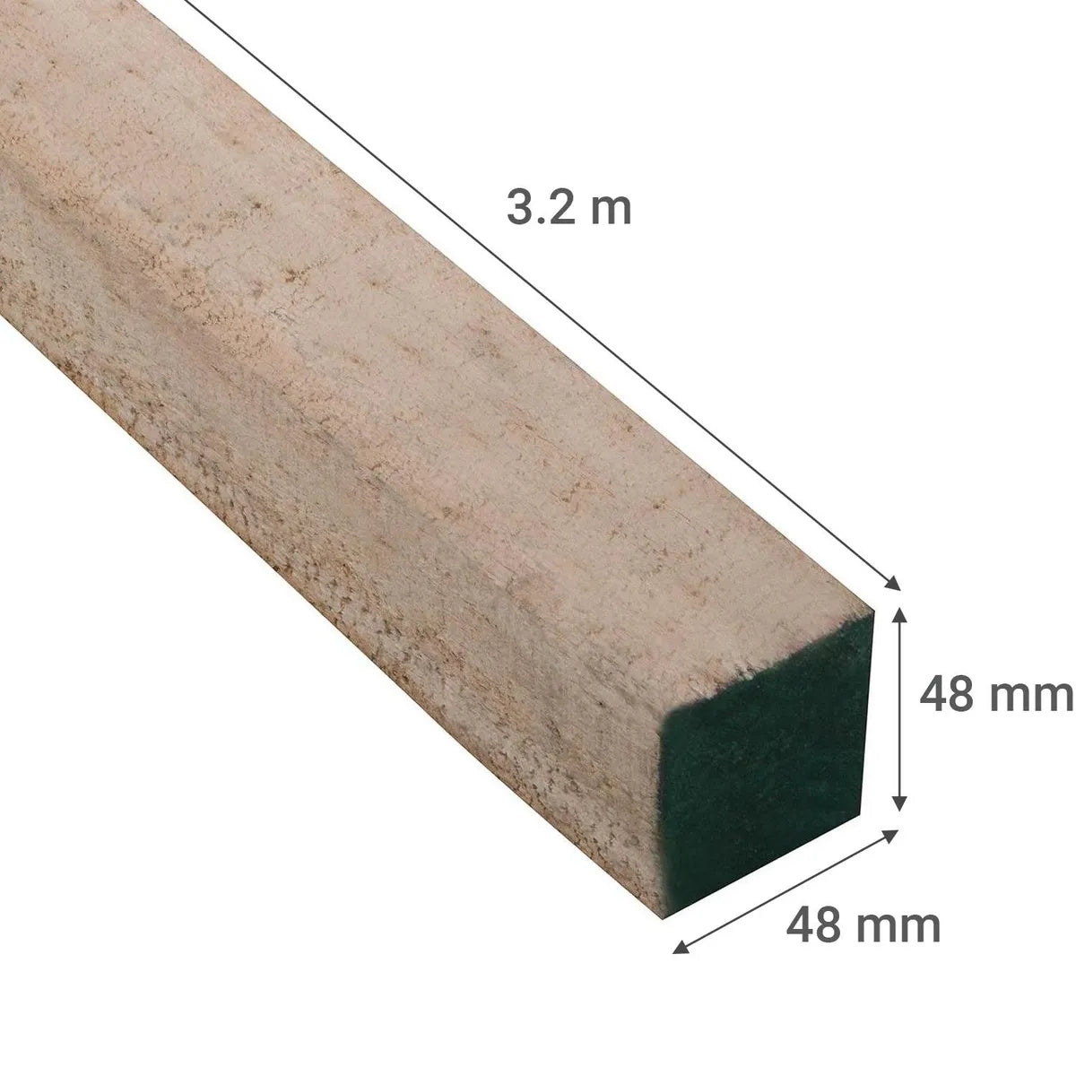 Pino Verde Dimensionado 2x2x3.20 mt (240)