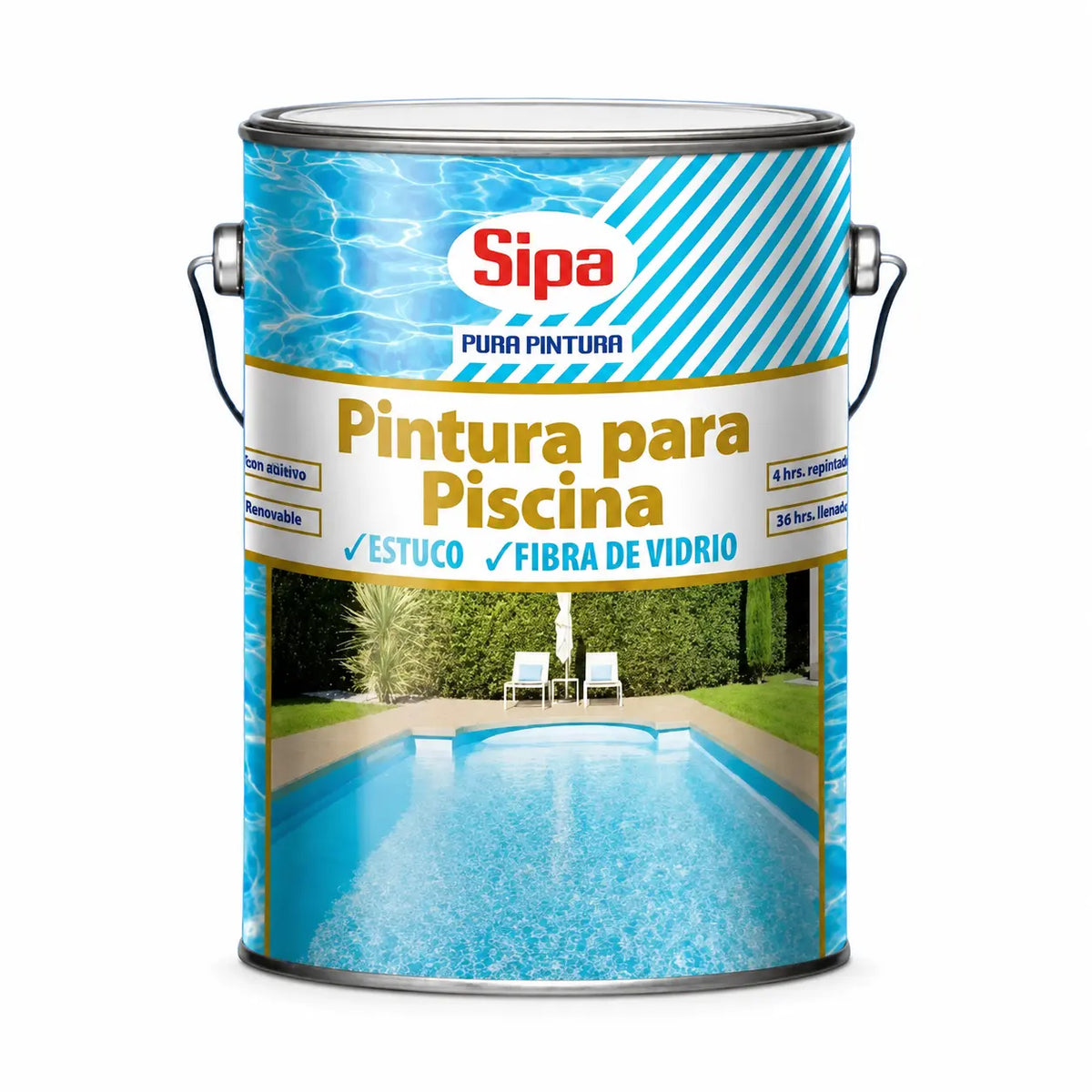 Pintura para Piscina Sipa Azul 1 Galón