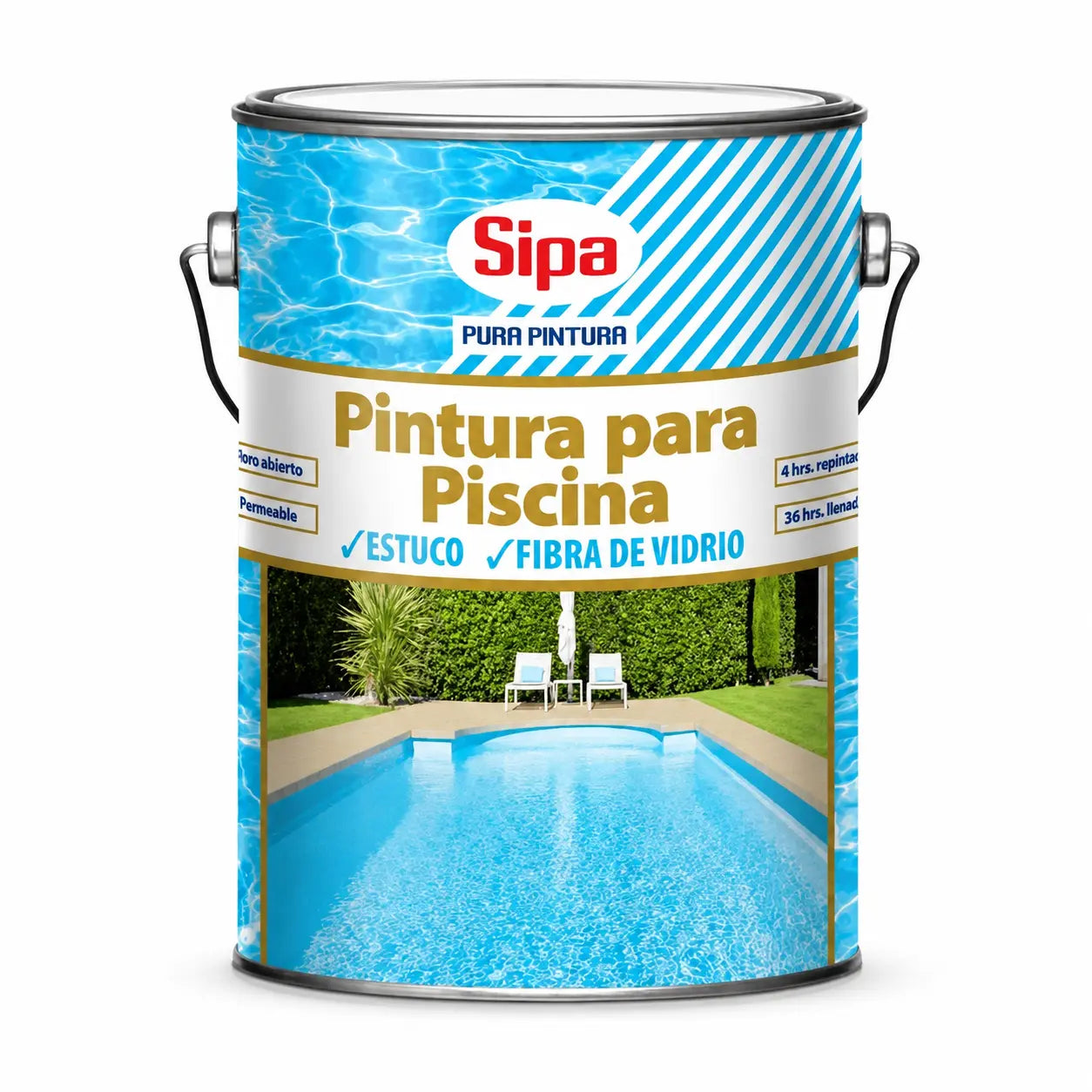 Pintura para Piscina Sipa Blanca 1 Galón