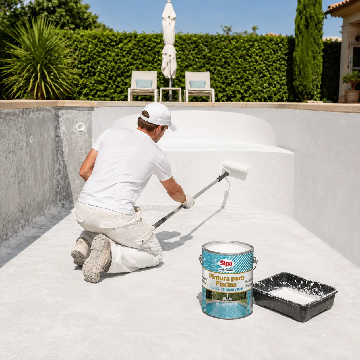 Pintura para Piscina Sipa Blanca 1 Galón