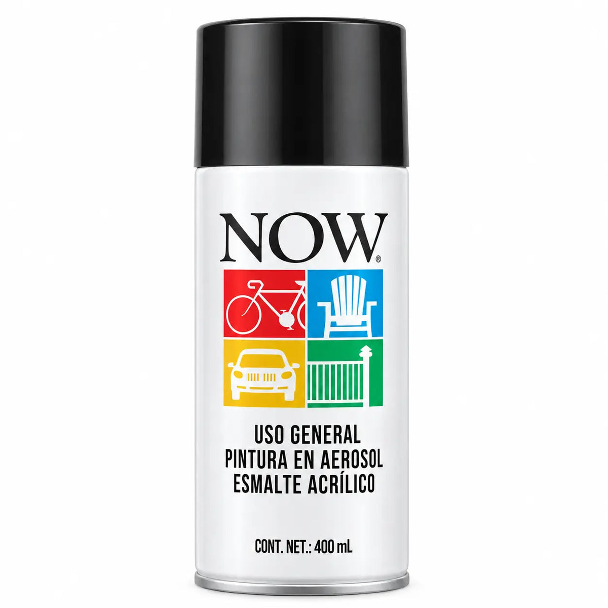 Pintura Spray Acrílica NOW Blanco Brillante 400 ml