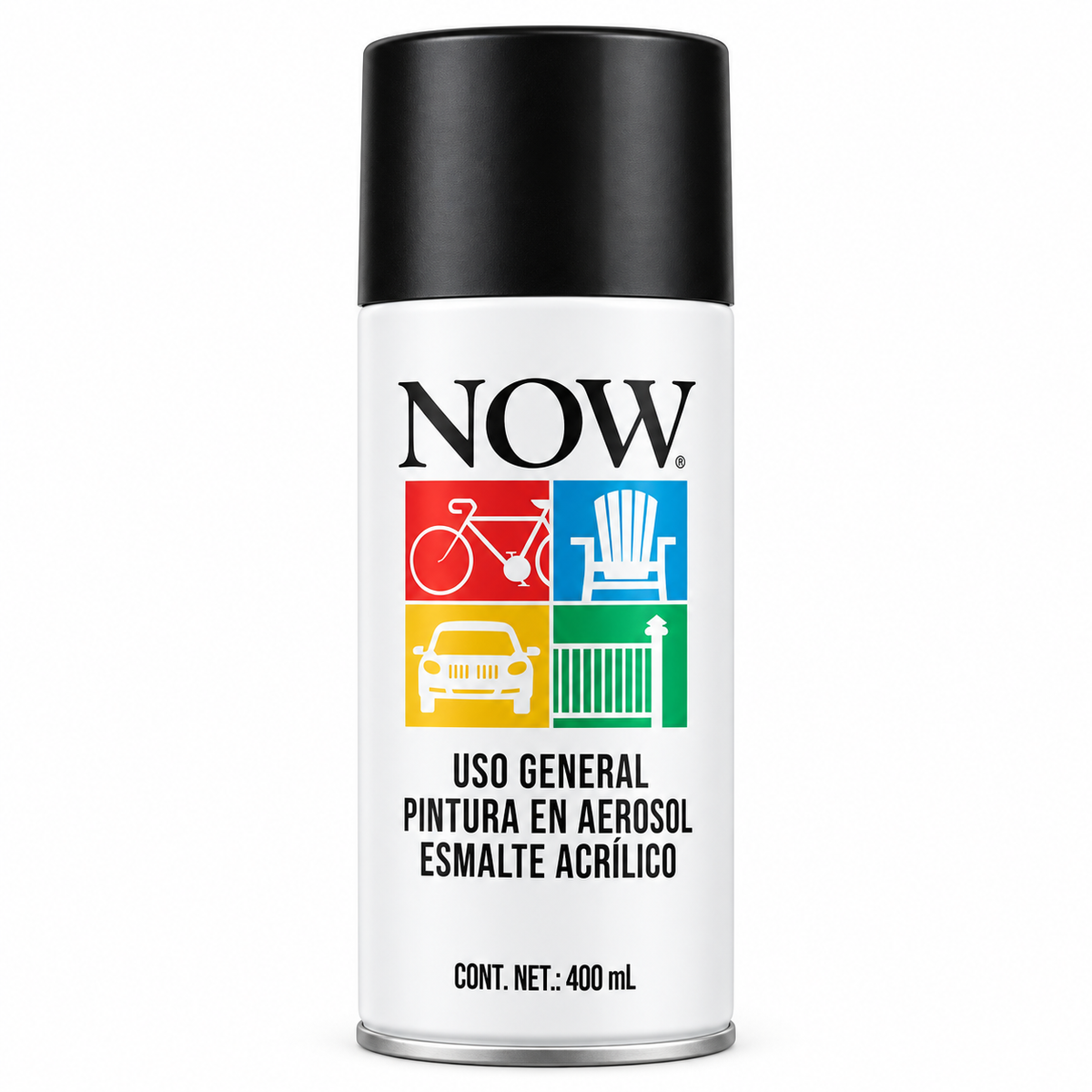 Pintura Spray Acrílica NOW Blanco Mate 400 ml