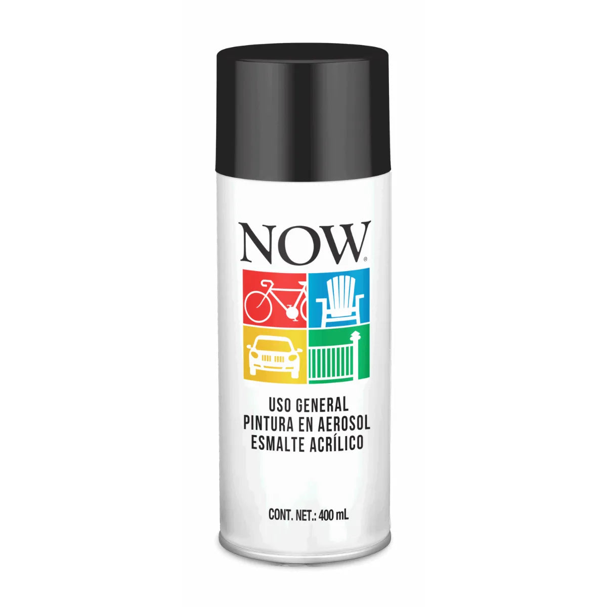 Pintura en Spray Sherwin-Williams Now Negro Brillante 400 ml