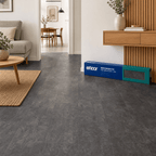 Piso Vinílico SPC Efloor Gris Basalto 5 mm con Manta 1,86 m²
