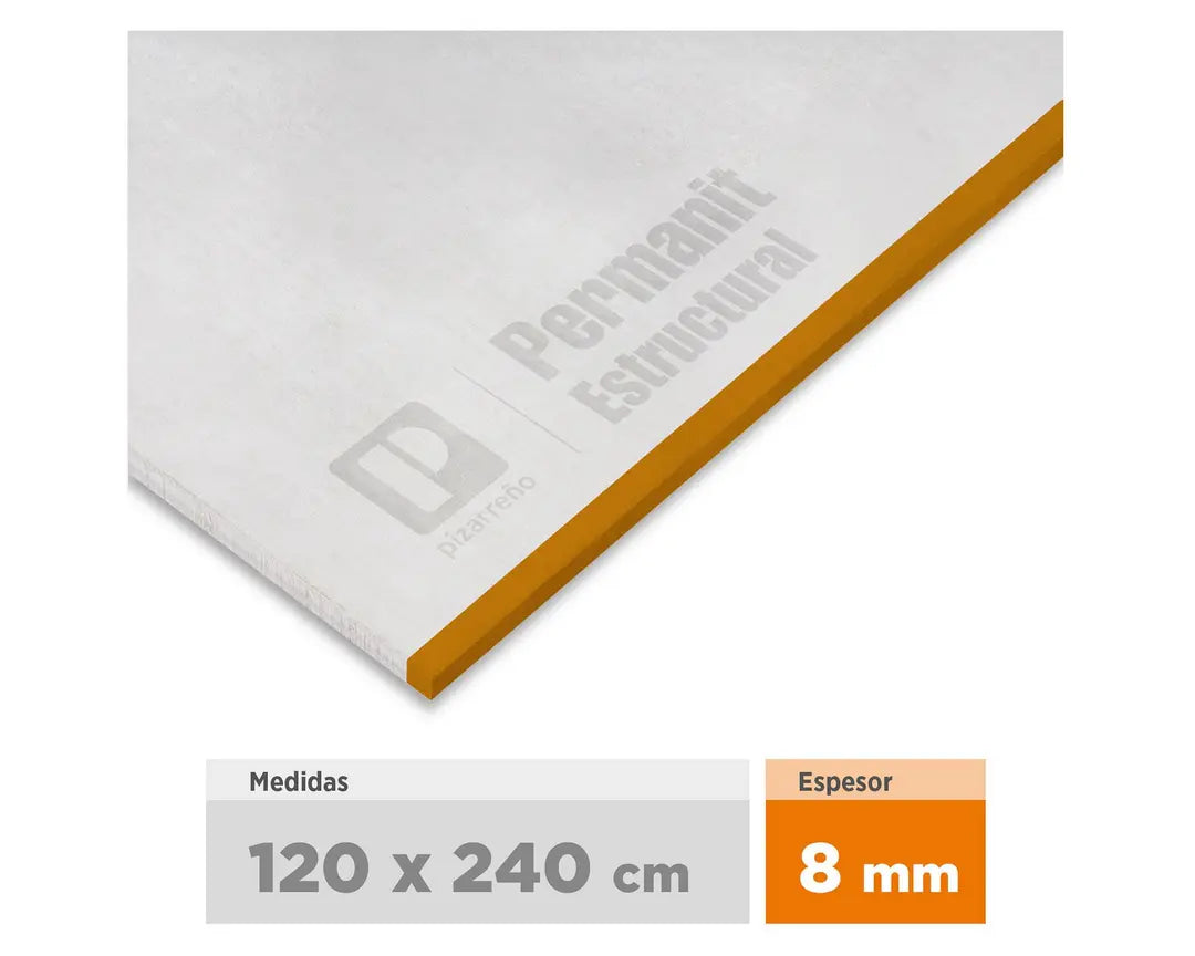PERMANIT ESTRUCTURAL LISO 8MMX120X240 (50)175718