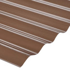 Plancha de Policarbonato Onda Zinc Bronce 0,7 mm 81 x 366 cm