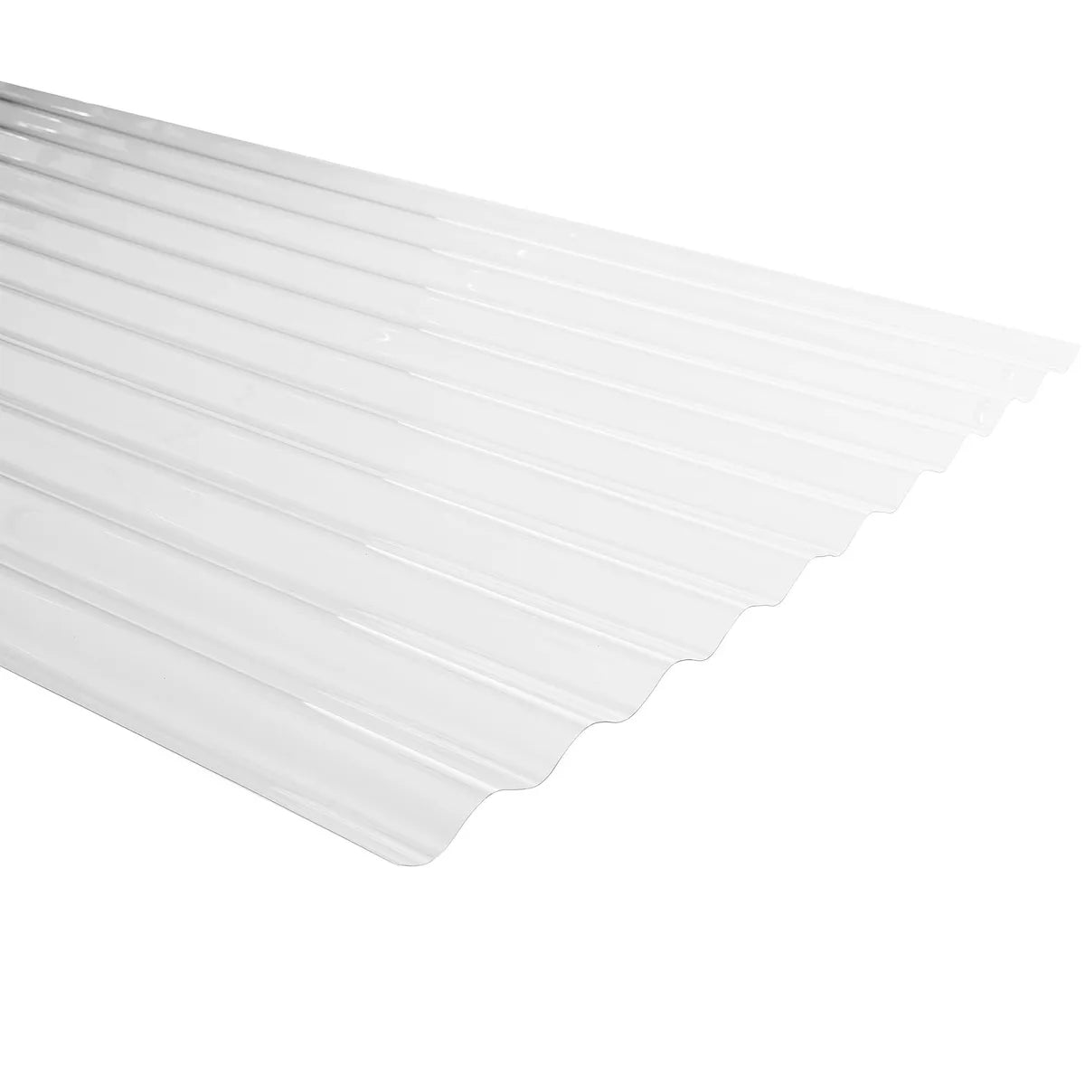 Plancha de Policarbonato Onda Zinc Transparente 0,7 mm 81 x 300 cm