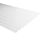 Plancha de Policarbonato Onda Zinc Transparente 0,7 mm 81 x 366 cm