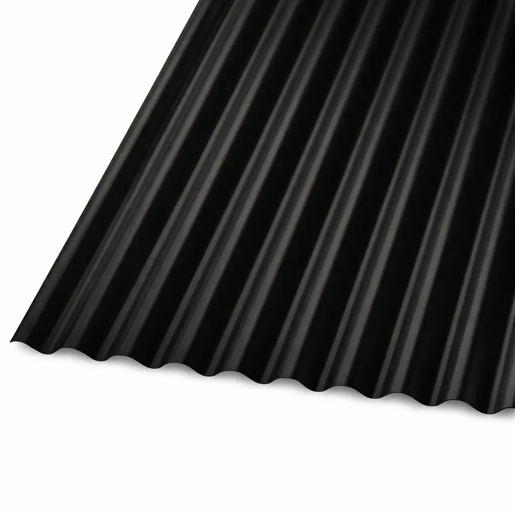 Plancha Zincalum Acanalada Prepintada Negra 0,35 mm x 851 mm x 3,66 m