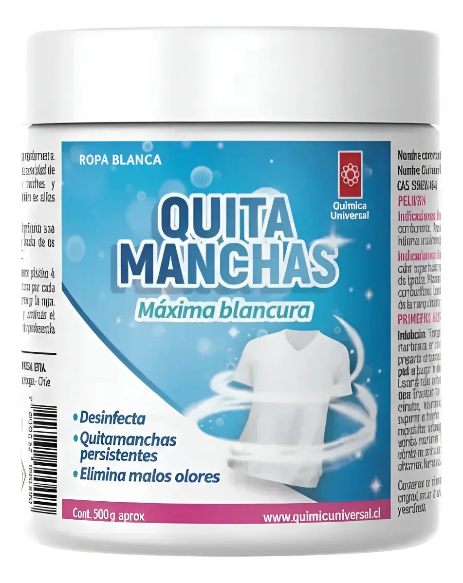Quitamanchas en Polvo Química Universal Ropa Blanca 500 g