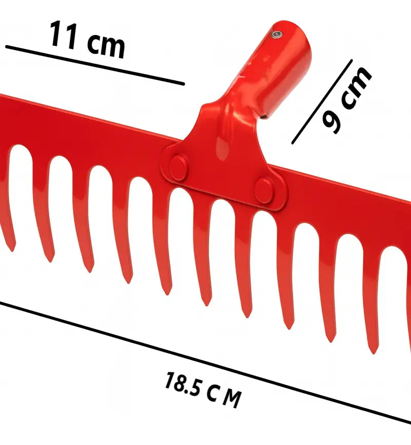 Rastrillo Uro 12 Dientes con Mango de Madera 1,2 m