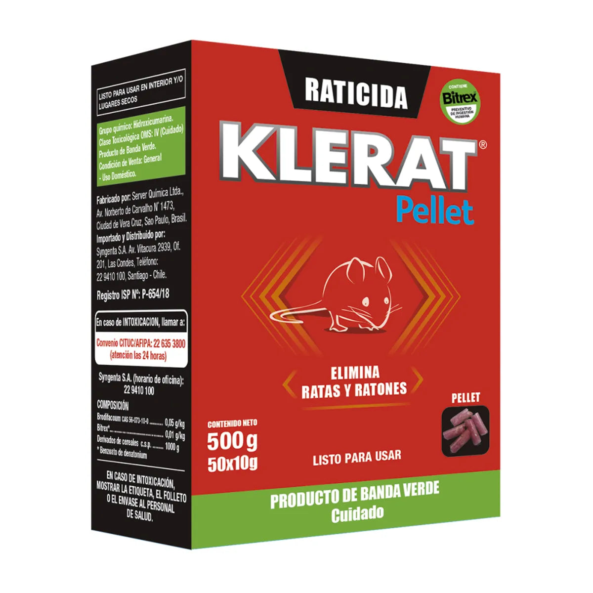 Raticida Klerat Pellet 500 g