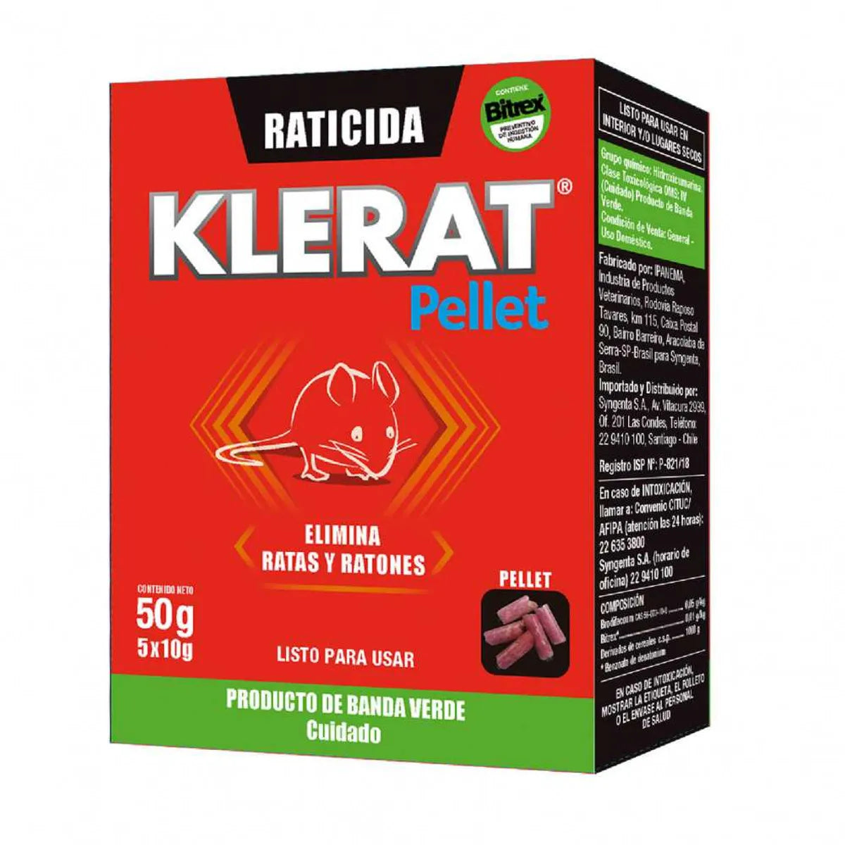 Raticida Klerat Pellet 50 g