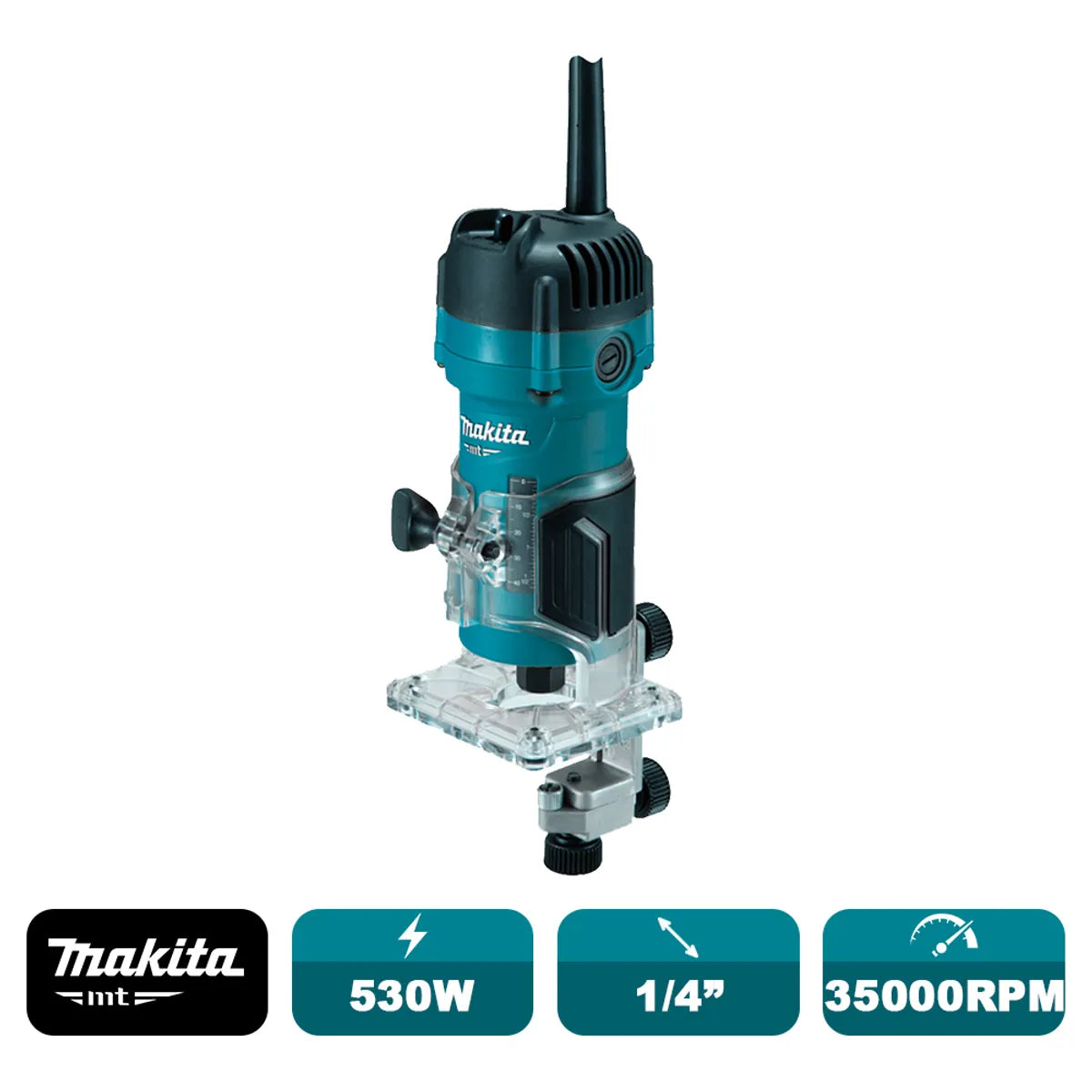 MAKITA REBAJADORA 1/4" 530W M3700B