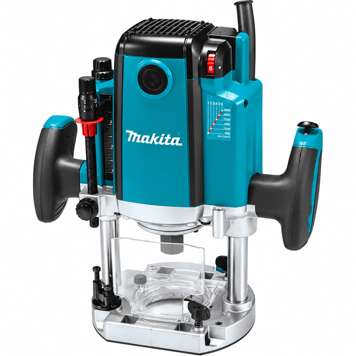 Rebajadora Makita RP2301FC02 2100 W 1/2" con Doble Luz LED