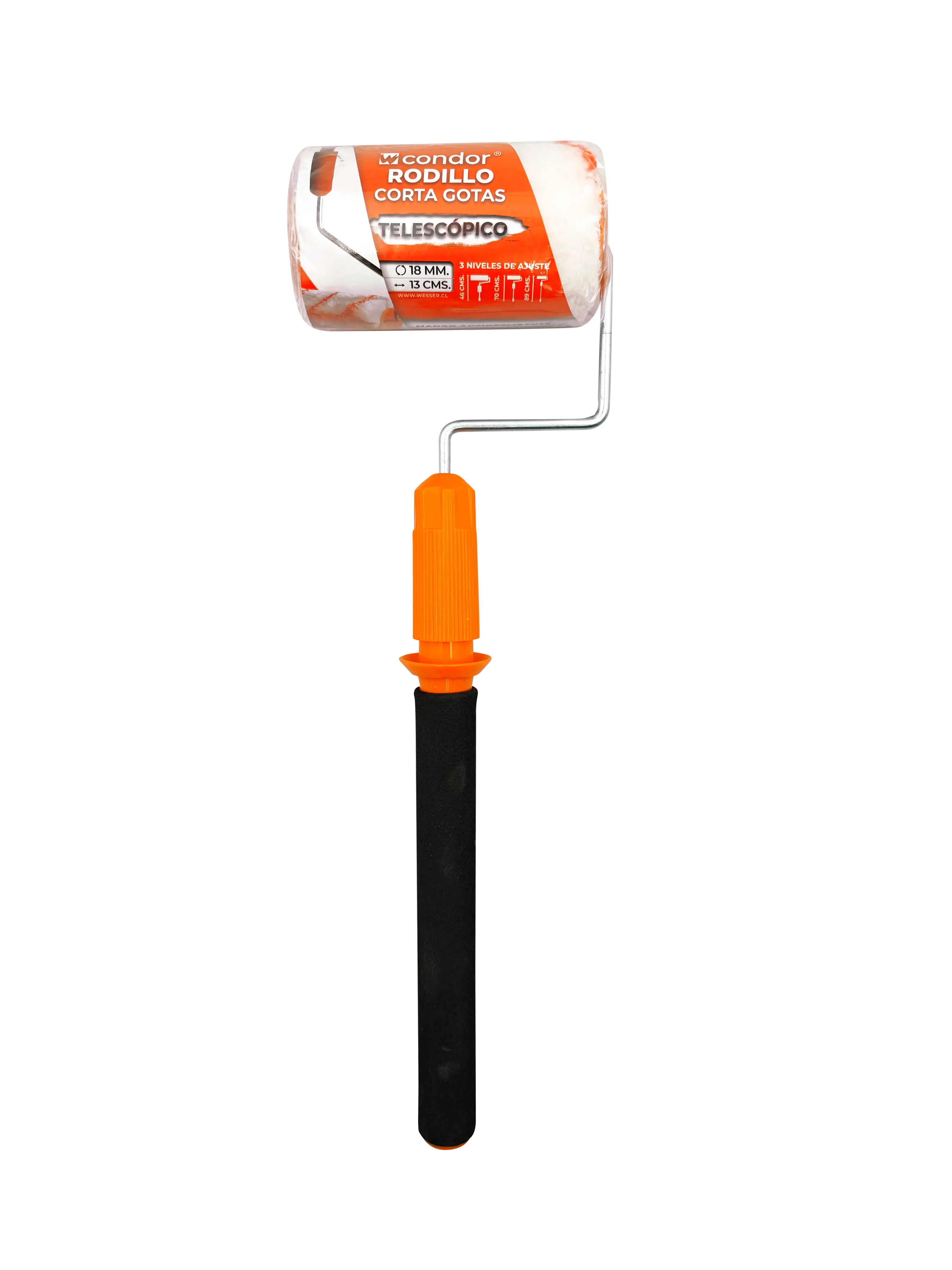 Rodillo Corta Gotas Telescópico Condor 13 cm