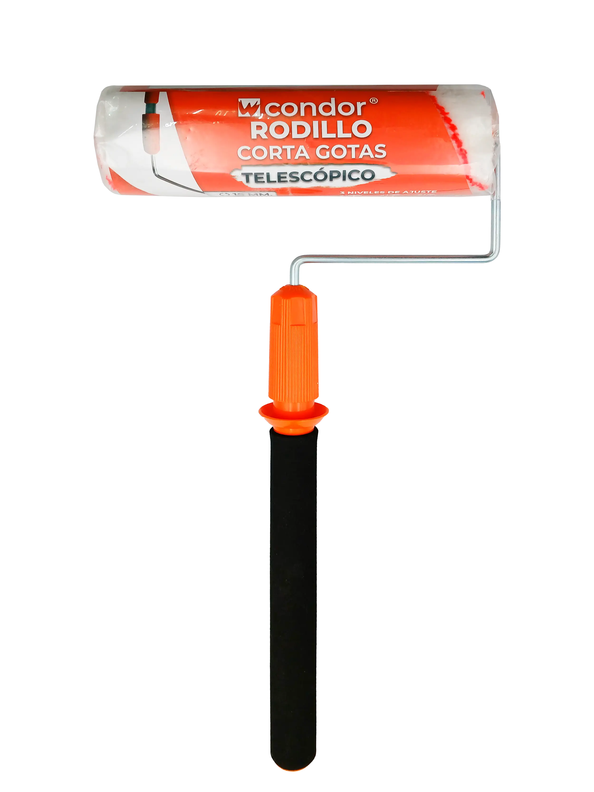 Rodillo Corta Gotas Telescópico Condor 23 cm