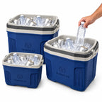 Set 3 Coolers Termolar AirFlow 32 L + 20 L + 8 L Azul