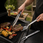 Set de Herramientas Premium para Parrilla Quincho BBQ 3 Piezas