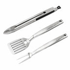 Set de Herramientas Premium para Parrilla Quincho BBQ 3 Piezas