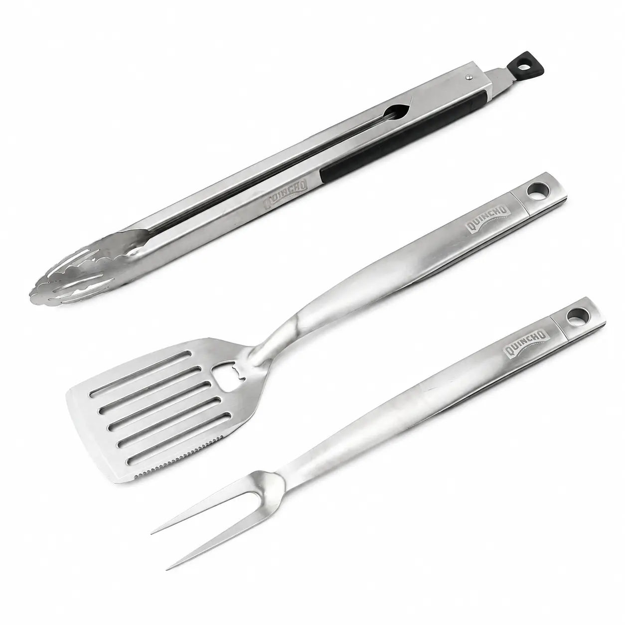 Set de Herramientas Premium para Parrilla Quincho BBQ 3 Piezas