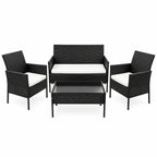 Set de Terraza Hoku Ralún 4 Piezas Terracota