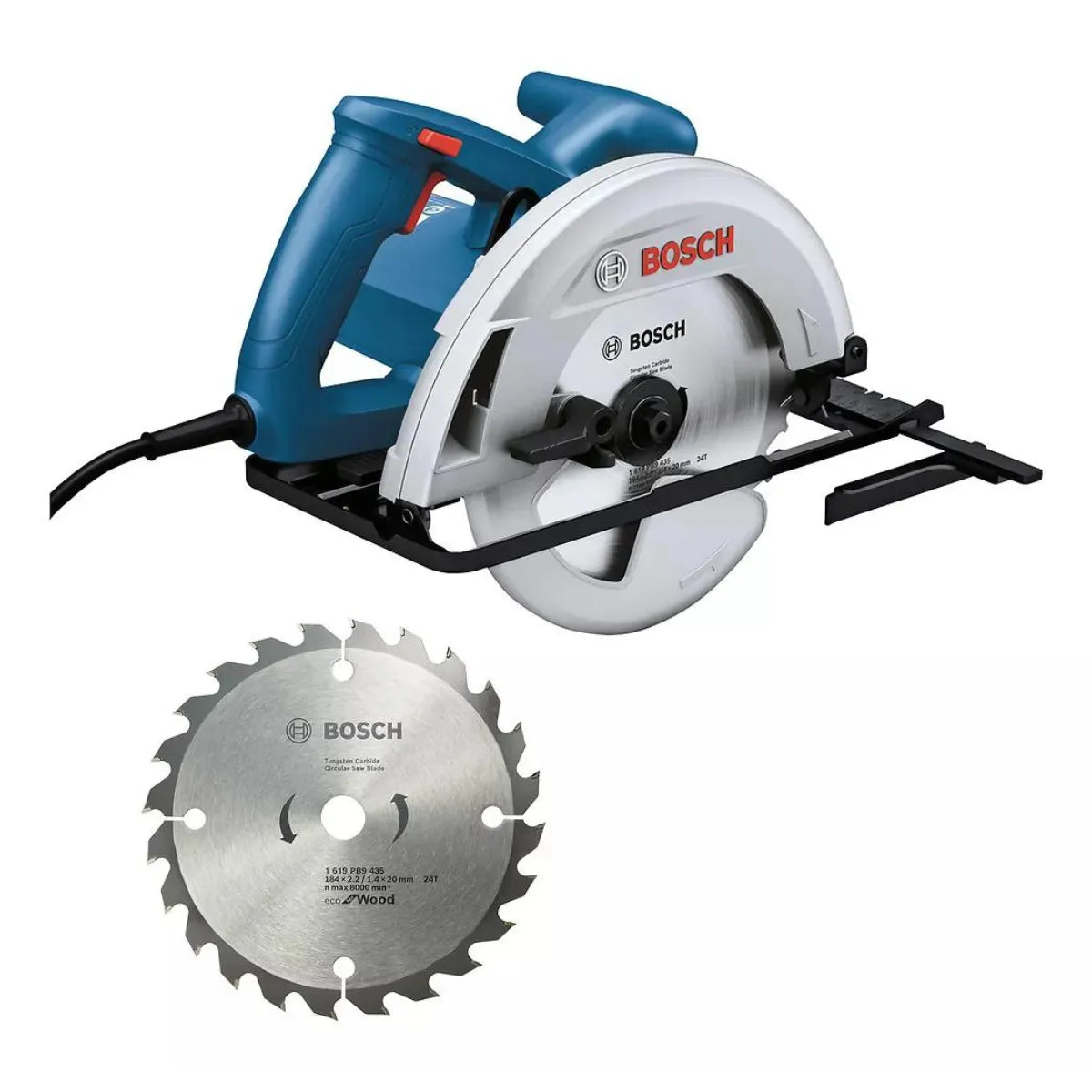 Bosch Sierra Circular 1300w GKS 130B + Disco 24 Dientes