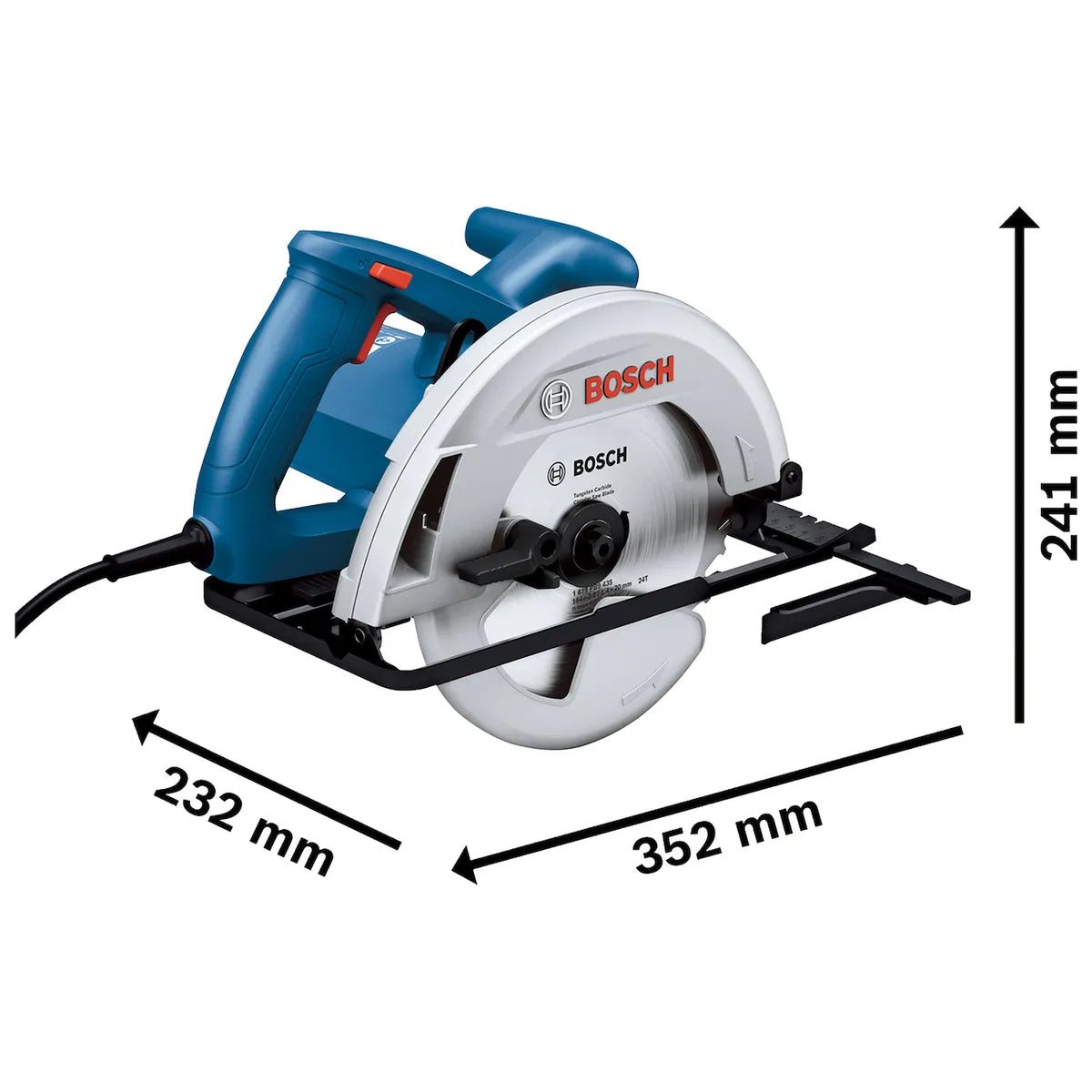 Bosch Sierra Circular 1300w GKS 130B + Disco 24 Dientes
