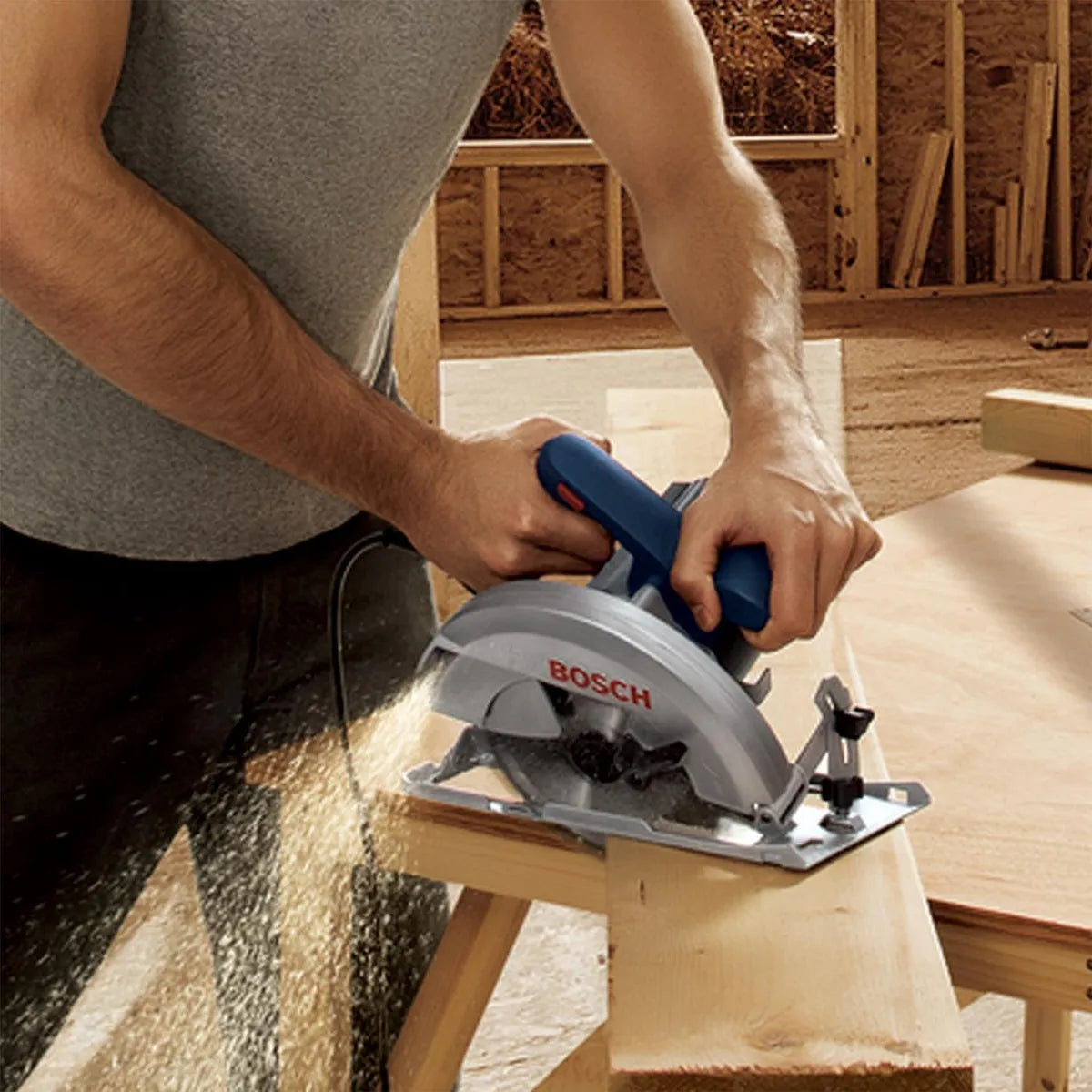 Bosch Sierra Circular 7-1/4" 1500w GKS 150 + Disco 24 Dientes