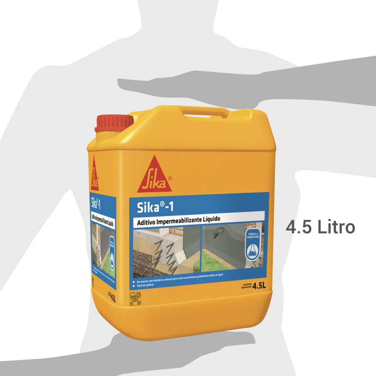 Sika 1 Aditivo Impermeabilizante Líquido 4,5 lts