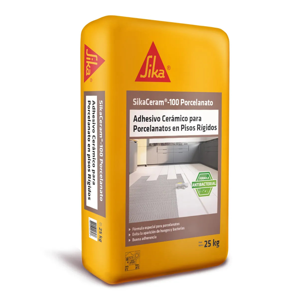 Sika Ceram 100 Porcelanato Adhesivo Cerámico Porcelanato  25 kg