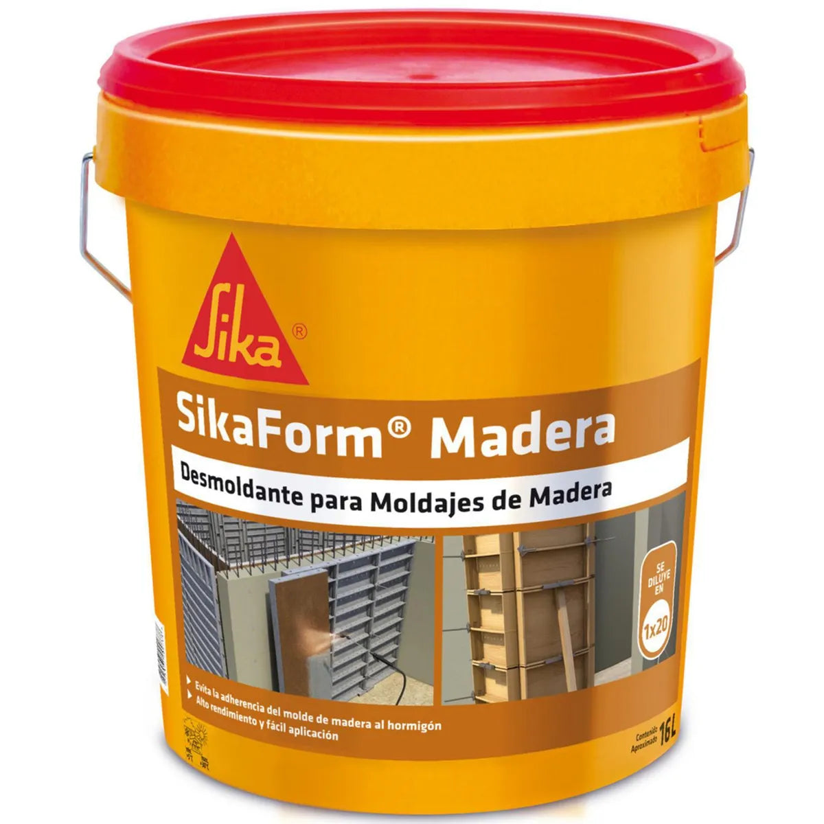 Sikaform Desmoldante Para Moladajes De Madera Tineta 16 lts