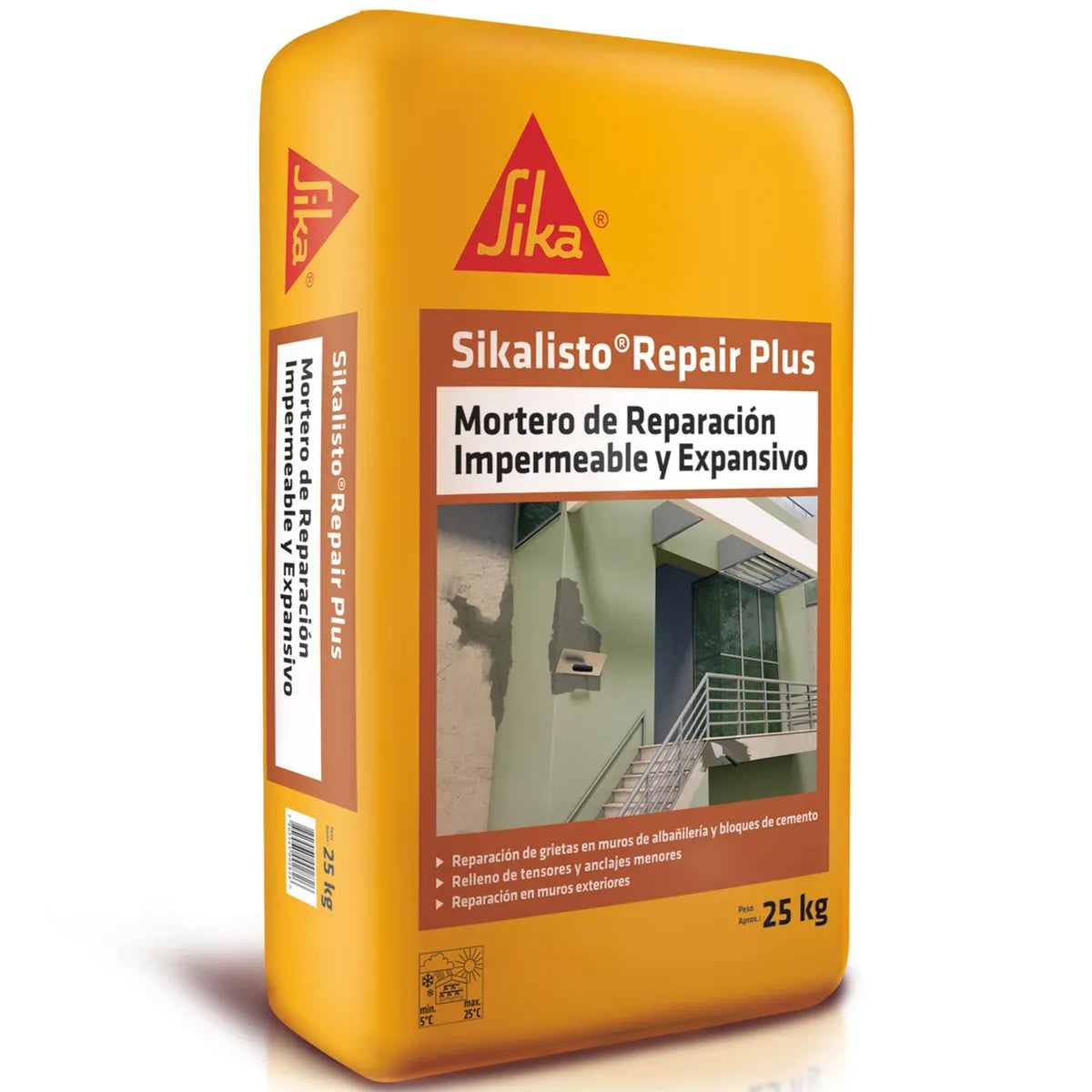 Sikalisto Repair Plus Mortero Reparación Impermeable Expansivo 25 kg