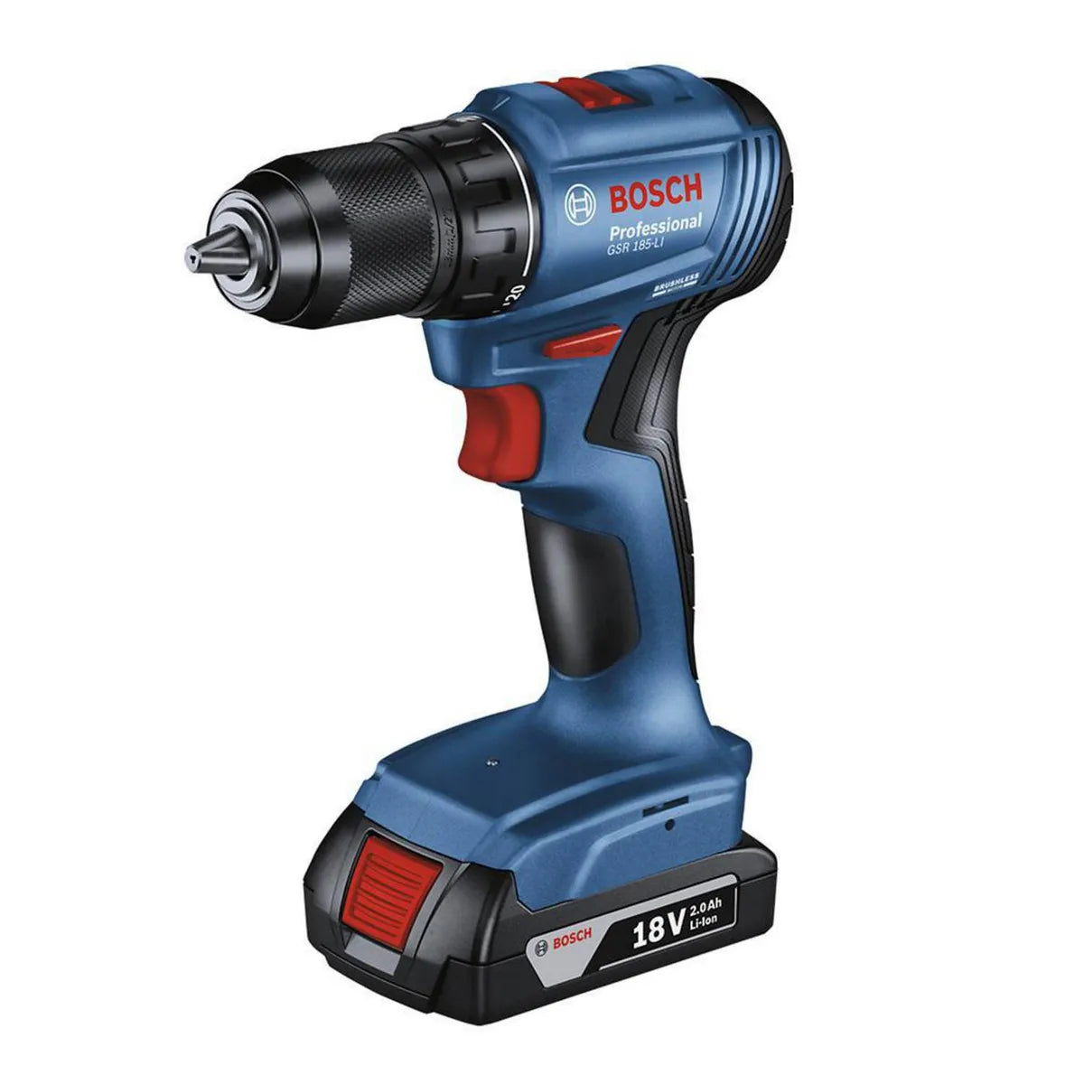 Bosch Taladro Atornillador 18v GSR 185 Li + 2 Baterías + Cargador