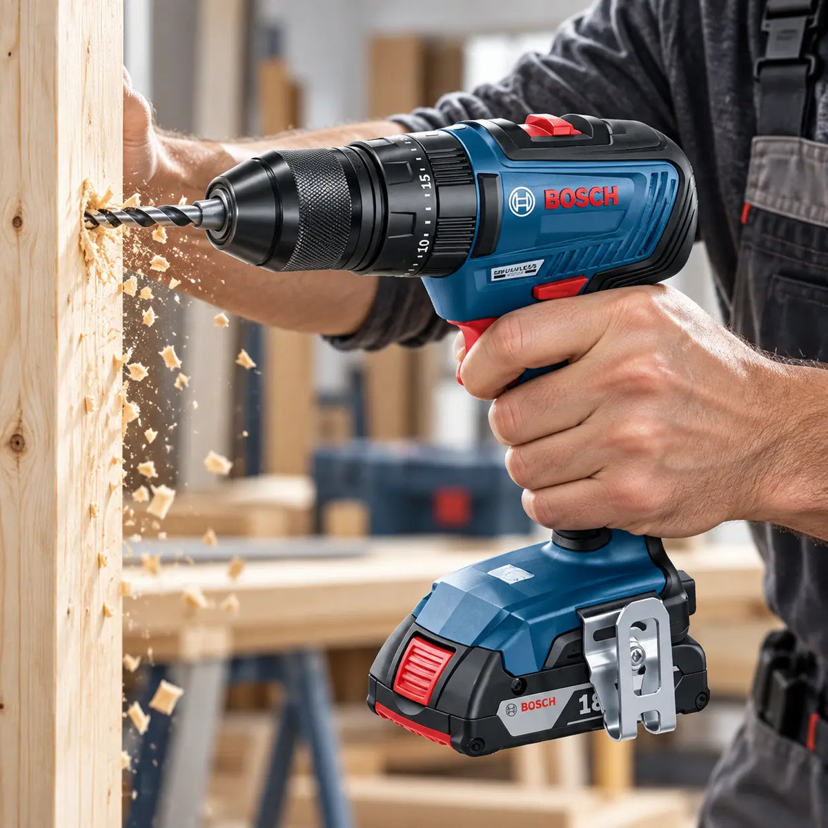 Taladro Percutor Atornillador Bosch GSB 18V-50 18V Brushless 50 Nm