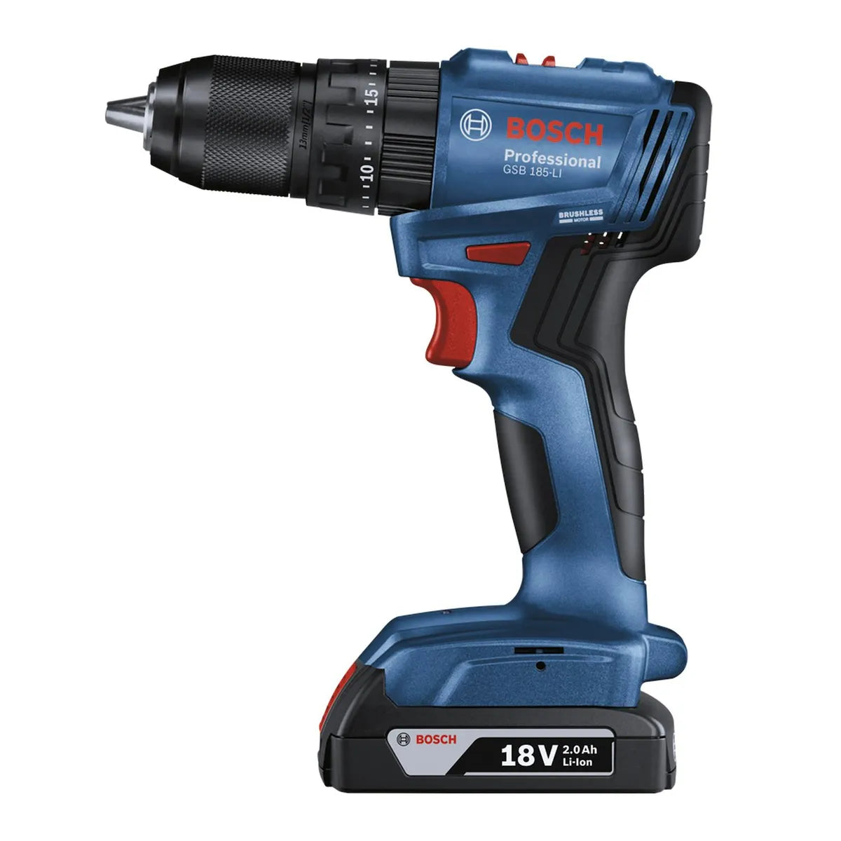 Bosch Taladro Percutor Inalámbrico 18v GSB 185 + 2 Baterías y Cargador