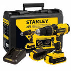 kit Stanley Taladro Percutor Inalámbrico 20V SCH201C2K-B2C + 2 Baterías