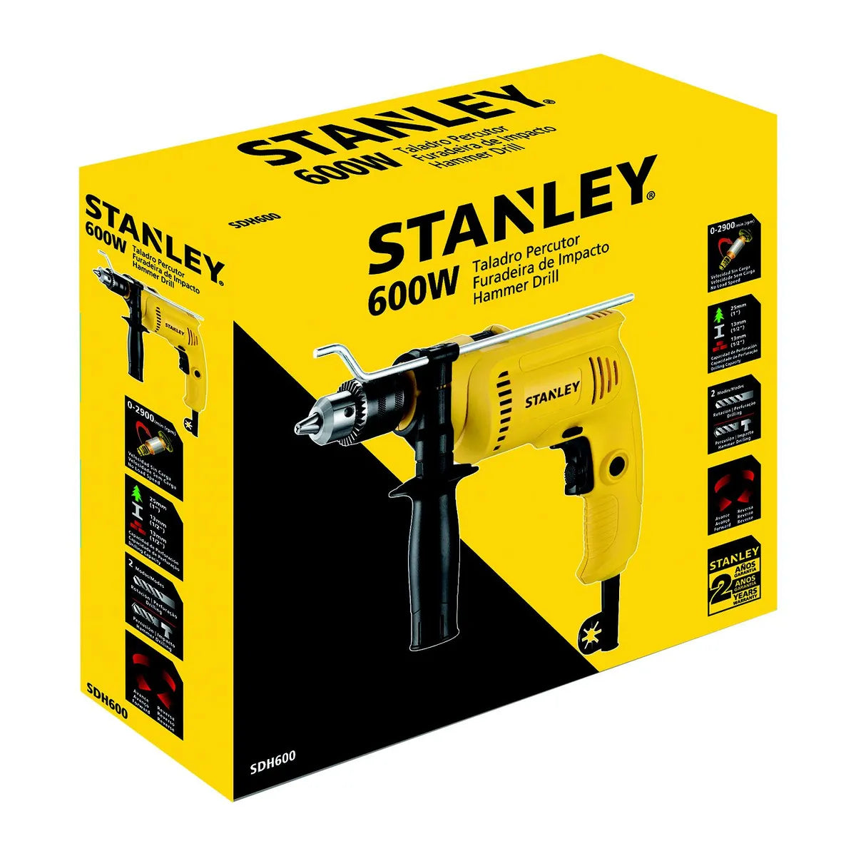 Stanley Taladro Percutor 13mm  600W SDH600-B2C