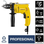 Stanley Taladro Percutor 13mm  600W SDH600-B2C