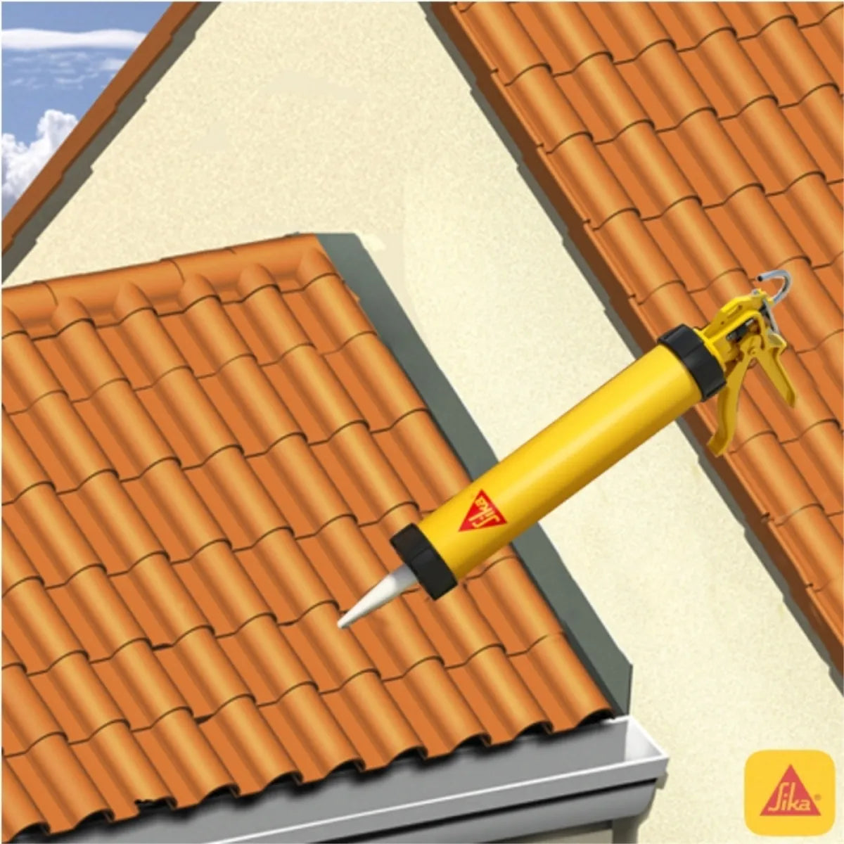 Sika Tapagoteras Sellante Gris Para Techos Cartucho 300 ml