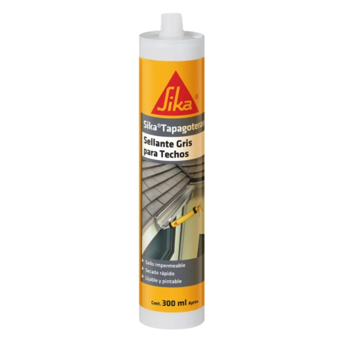 Sika Tapagoteras Sellante Gris Para Techos Cartucho 300 ml