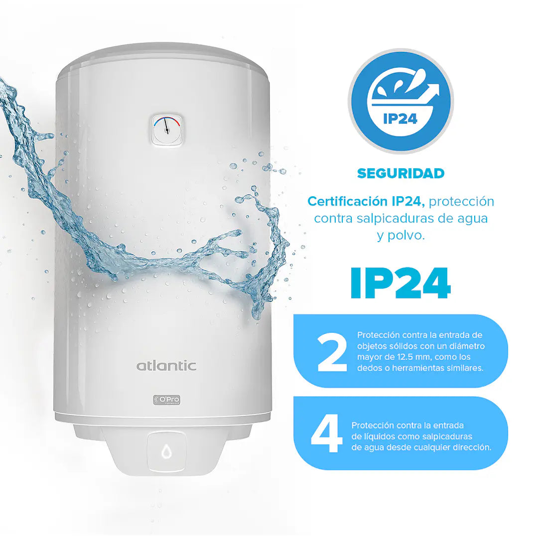 Termo Eléctrico Atlantic O'Pro+ 120 Litros 1500 W