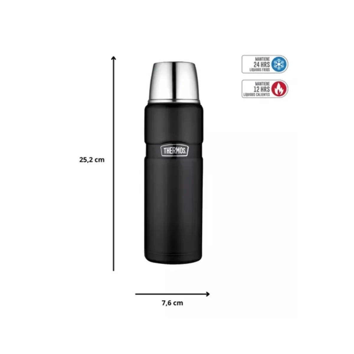 Termo para Líquidos Thermos King Negro 470 ml