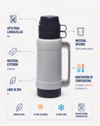 Termo para Líquidos Thermos Mondial Cool Blanco 1 Litro